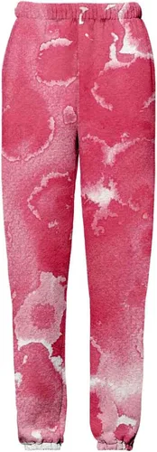 Vista 4 de Stylish Print Baggy Sweatpants Womens High Waist Jogger Sweat Pants Casual Wide Leg Track Pant Lounge Trousers