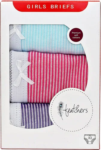 Vista 3 de Feathers Ropa interior para niñas y niños pequeños, ropa interior para niños, algodón súper suave