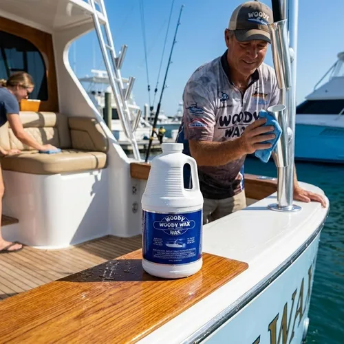 Vista 7 de Woody Wax Paquete de repuesto de protección para barco, cera antideslizante y restaurador de metal profesional, protección marina todo en uno
