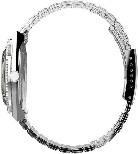 Vista 3 de Timex Coca-Cola Unity Collection - Reloj de cuarzo para hombre con correa de acero inoxidable, color plateado, 21 (modelo TW2V25800)