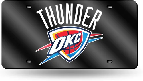 Vista 27 de Rico Industries Placa de matrícula metálica con incrustaciones láser de la NBA