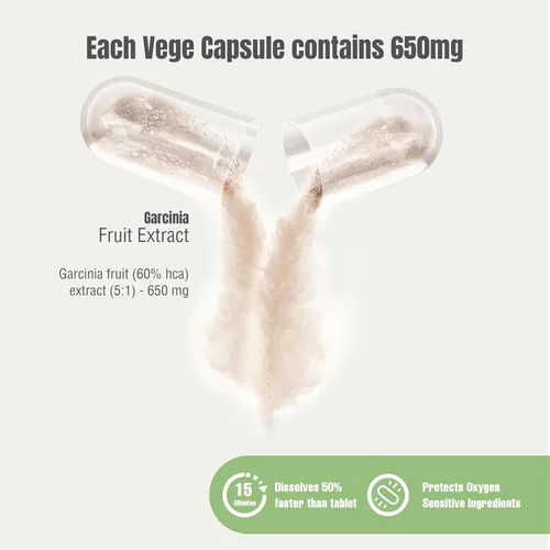 Vista 2 de Herbsforever Suplemento de extracto de Garcinia Cambogia Apoya un estilo de vida saludable y control de peso Fórmula a base de hierbas naturales