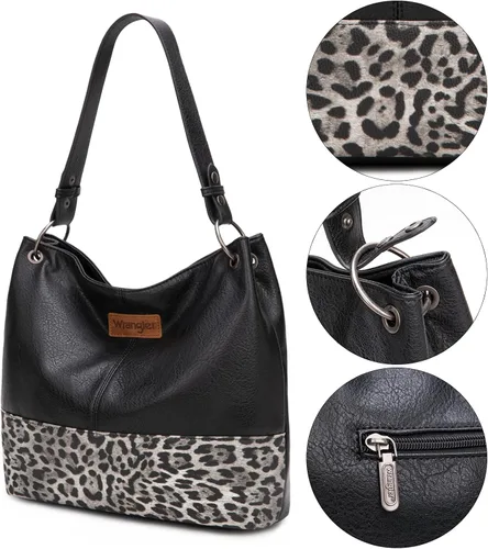 Vista 68 de Wrangler Hobo - Bolsas para mujer de cuero vegano con asa superior, bolsos de hombro y bolsos