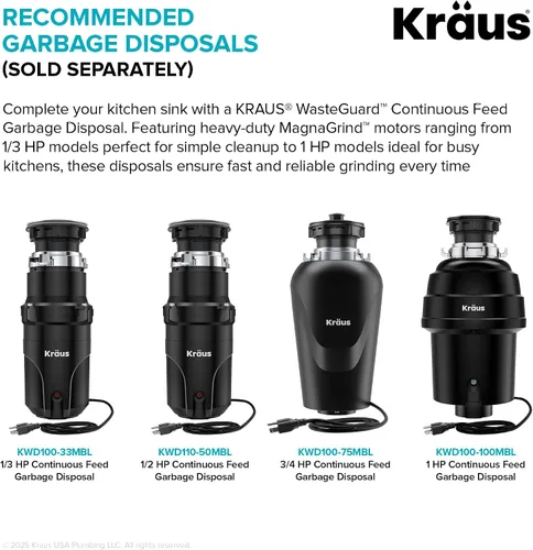 Vista 12 de Kraus KBU11 - Fregadero de cocina de acero inoxidable de 19 3/4 pulgadas, fregadero de cocina duradero de calibre 18 de un solo tazón