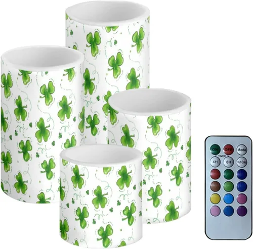 Vista 38 de Velas LED parpadeantes operadas por batería, juego de 4 con control remoto y temporizador, velas de llama danzante, velas de pilar para mesa, Playa
