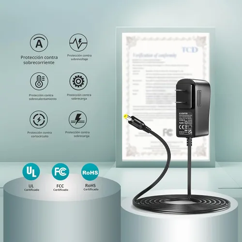 Vista 5 de 12V 3A Fuente de alimentación AC/DC Cargador DC 12V Cable