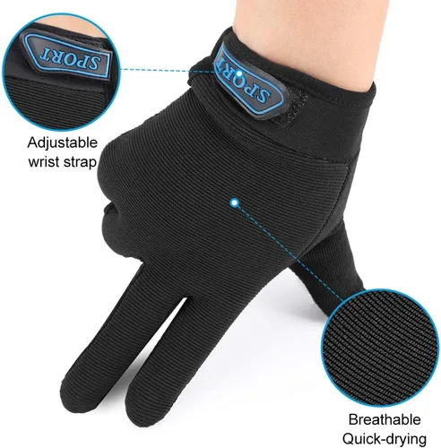 Vista 4 de Accmor Guantes de ciclismo para niños, transpirables, antideslizantes, guantes de dedo completo para niños, ciclismo, escalada, equitación, ciclismo
