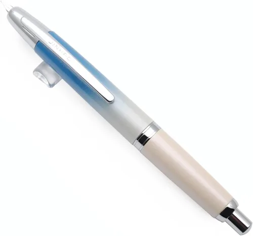 Vista 17 de JINHAO 10 Press Pluma estilográfica retráctil de metal con convertidor de tinta (punta EF 0.38mm, color rojo ágata)