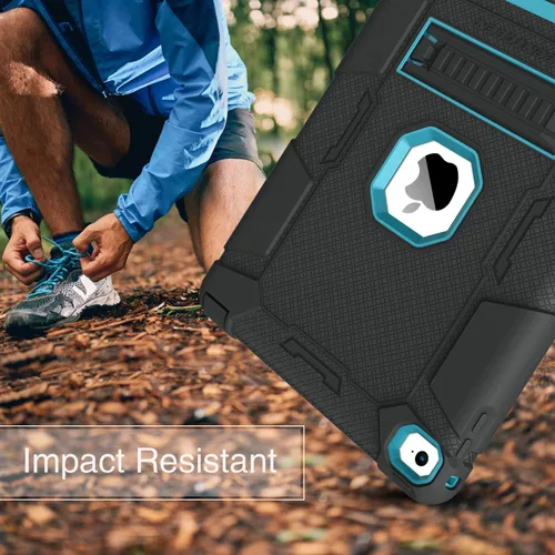 Vista 4 de BENTOBEN Funda para iPad Air 2, híbrida a prueba de golpes, con función atril, resistente a los golpes, a prueba de caídas, para iPad Air 2