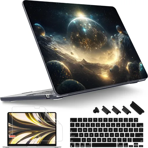 Vista 32 de Tuiklol Funda rígida para MacBook Air 2026, 2025, 2024, 2023, modelo M5, A3448, M4, A3241, M3, A3114, M2, A2941, funda rígida para MacBook de 15.3