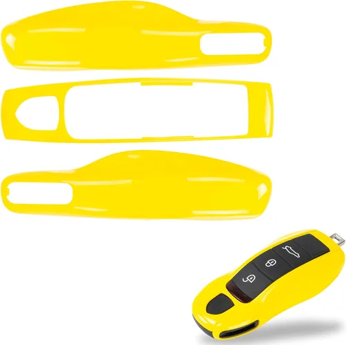 Vista 26 de Funda de llavero pintada de 3 piezas de repuesto - Compatible con llavero Porsche, MK1 (Gris Ágata)