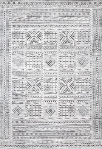 Vista 3 de nuLOOM Blake - Alfombra texturizada de retazos, 4 x 6 pies, gris