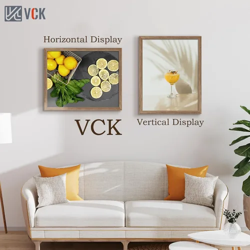 Vista 244 de VCK Marcos para póster de madera maciza de 22.375 x 34 pulgadas, marco de fotos A1 negro con montaje en pared, paquete de 3