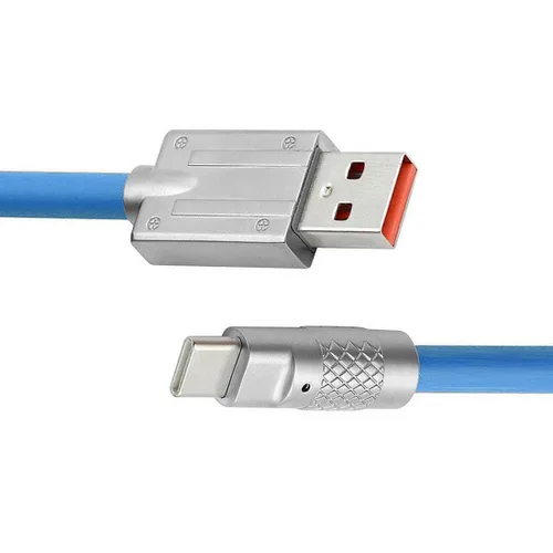 Vista 10 de chenyang USB A to C Silicone Cable,USB 2.0 Type C PD 15W Fast Charge Data Extension Cable Compatible with iPhone 15 Black 3.28FT/1.0M
