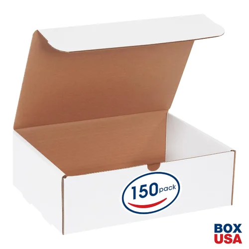 Vista 2 de BOX USA Sobres de literatura pequeños de 12.125 pulgadas de largo x 9.25 pulgadas de ancho x 4 pulgadas de alto, paquete de 150 sobres blancos