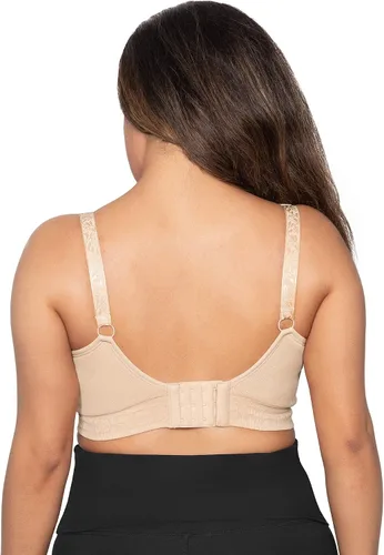 Vista 4 de Kindred Bravely Paquete de 2 brasieres de bombeo manos libres (beige y rosa, talla S-Busty)