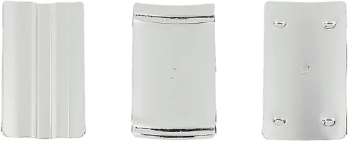 Vista 3 de Vandoren Optimum, tapa plástica y sujeción para clarinete Bb, plateado, con 3 placas de presión intercambiables, Plateado