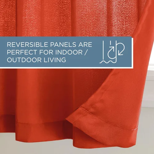Vista 86 de TOWN & COUNTRY BASICS Cabana Cortinas Sólidas de Peso Pesado para Interiores y Exteriores, Opacidad de Filtrado de Luz con Parte Superior de Ojales