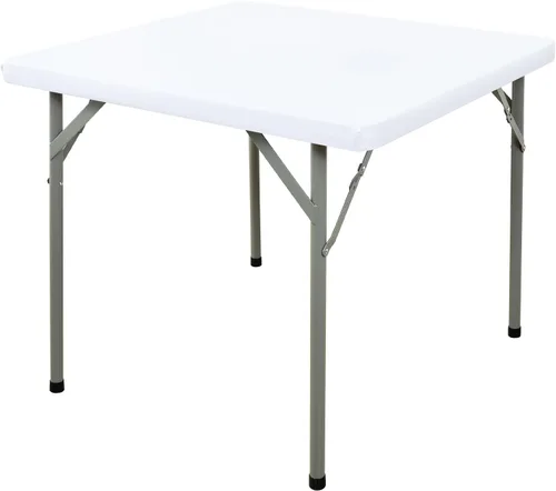Vista 22 de Mantel Cuadrado Elástico Ajustable, Cubierta de Mesa de Poliéster Resistente al Viento, Mantel Resistente a Rayones y Lavable para Mesas Plegables