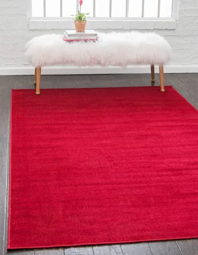 Vista 28 de Unique Loom Williamsburg Collection - Alfombra de área, color liso (2' 9" x 9' 10", color borgoña)