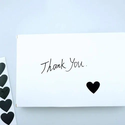 Vista 7 de SaktopDeco 500 calcomanías de corazón negro con forma de corazón oscuro, autoadhesivas, góticas, álbumes de recortes, calcomanías para manualidades