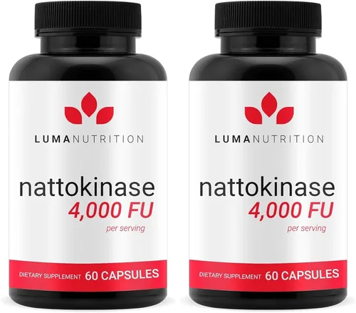 Vista 9 de Luma Nutrition Suplemento de Nattokinase - Natto 4000 FU por porción, soporte premium para la salud del corazón - Vegano y sin gluten - 60 cápsulas