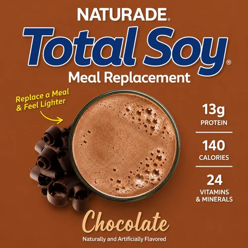 Vista 4 de Naturade Total Alimento Reemplazo de Soja Suplemento, chocolate, 19,1 onzas