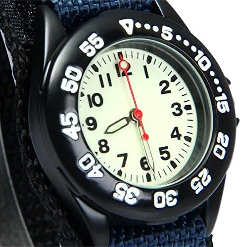 Vista 2 de Sport Watch for Men Women Analog Quartz Watch Luminous Military Nylon Strap Hook Loop Wrist Watch Unisex for TeenagersStudentsAdult
