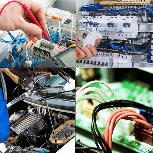 Vista 5 de Fidioto Terminales de Casquillos de Alambre 6AWG, 250 piezas de conectores de casquillos negros 6AWG para uso eléctrico, industrial, químico