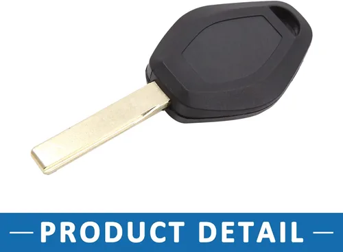 Vista 6 de Coche 3 Botones Sin Cortar Insertar Llavero Caso Control Remoto Shell Reemplazo Para BMW X3 2004-2009