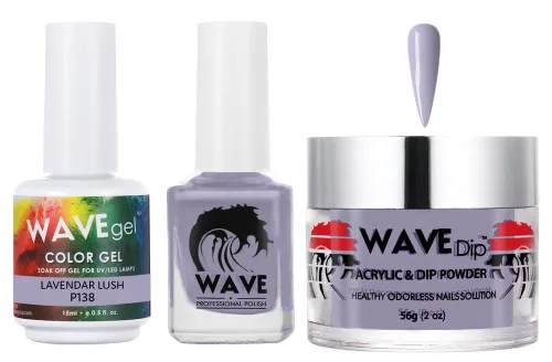 Vista 90 de WAVEGEL - Juego de gel de remojo, laca de uñas y polvo acrílico a juego - Colección Simplicity - #P109 Blizzard