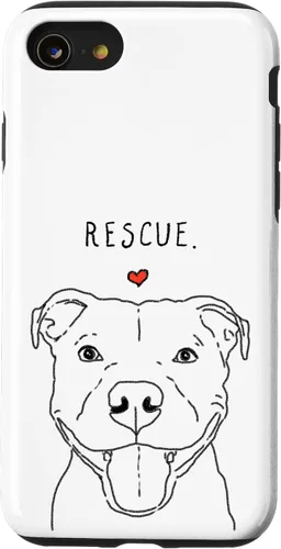 Vista 18 de Rescue Love Smiling Pit Bull, Pittie, Pitbull Mom, Dog Lover Case for iPhone 17