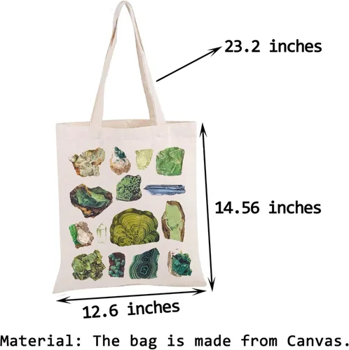 Vista 5 de PWHAOO Geology Rock Collector Gift - Bolso de paisaje natural, Bolso Rock