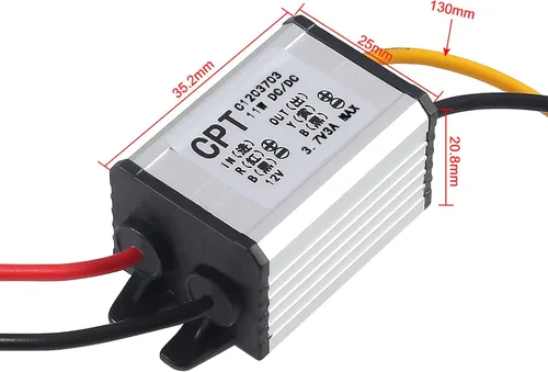 Vista 3 de 2 unids 12 V a 3.7 V convertidor DC reductor Buck regulador de voltaje fuente de alimentación módulo transformador 3A 11W convertidor de energía
