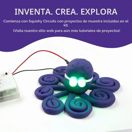Vista 5 de Squishy Circuits Kit de lujo - Explora circuitos eléctricos con masa de juego - Kits de ciencia STEM para edades de 8 a 12 años - Diversión