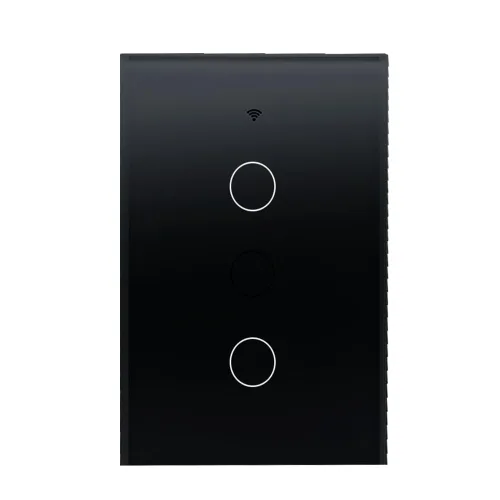 Vista 12 de Tuya WiFi Smart Wall Light Switch Pantalla de cristal Panel de sensor táctil Control eléctrico inalámbrico por control de voz Negro 1 banda