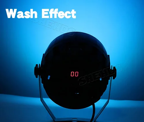 Vista 4 de SHEHDS Luces LED de 30 W COB Wash RGB 3 en 1 luces de fiesta con control remoto y DMX, activado por sonido para bodas, Navidad, espectáculos