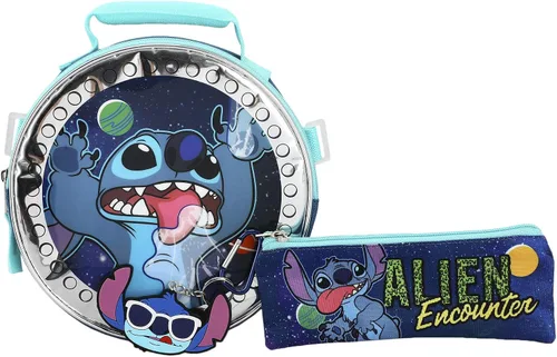 Vista 7 de Disney Lilo & Stitch So Not Ordinary - Juego de mochila de 5 piezas para la escuela, Multicolor, osfa