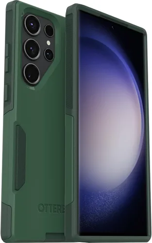 Vista 8 de OtterBox Funda para Galaxy S23 Ultra Commuter Series, negra, delgada y resistente, apta para bolsillo, con protección de puerto Negro