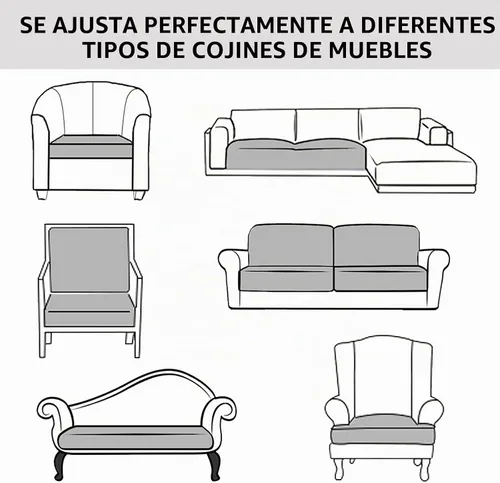 Vista 8 de Fundas de cojín de piel sintética para sofá, fundas de asiento de sofá, fundas de asiento de caravana impermeables con parte inferior elástica Negro