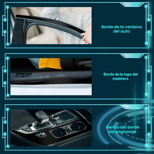 Vista 6 de Marsui 3 rollos de envoltura de vinilo de 66 pies para automóvil, protector de entrada de puerta automotriz, protector reflectante para umbral
