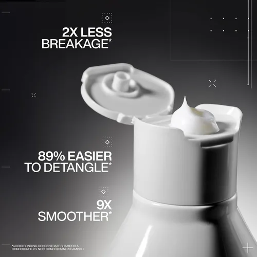 Vista 2 de Redken Acidic Bonding Concentrate Conditioner For Damaged Hair Repair - Strengthens and Repairs Weak and Brittle Hair, Sulfate-Free, With Citric Acid