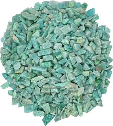 Vista 2 de Amazing Gemstone Rocas de grava de acuario con chips de Amazonita, chips de cornalina a granel, pequeñas virutas de piedra rodada, pequeños