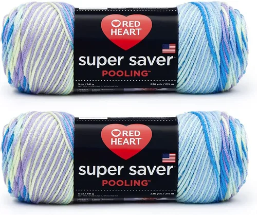 Vista 4 de Red Heart Yarn Red Heart Super Saver Pooling - Paquete de 2 bayas