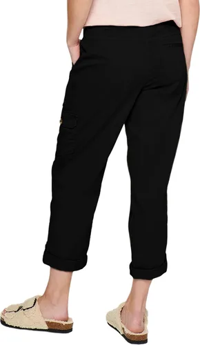 Vista 2 de Athlisan Pantalones cargo para mujer estilo casual cintura elástica pantalones de senderismo con bolsillos