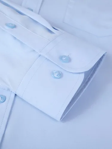 Vista 104 de corfty Camisa de vestir de manga larga para hombre, ajuste regular, elástica, sin arrugas, casual, con botones
