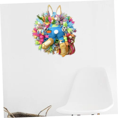 Vista 6 de 1 guirnalda artificial para decoración botánica, guirnalda de ramitas de Pascua, corona de muñeca de Pascua, adorno decorativo de Pascua, guirnalda