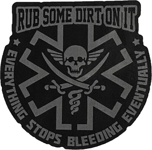 Vista 2 de Rub Some Dirt On It - Adhesivo adhesivo para parachoques (gris)
