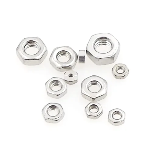 Vista 4 de Kit surtido de 300 tuercas hexagonales métricas M1 M1.2 M1.4 M1.6 M2 M2.5 M3 M3.5 304 para tornillos y pernos
