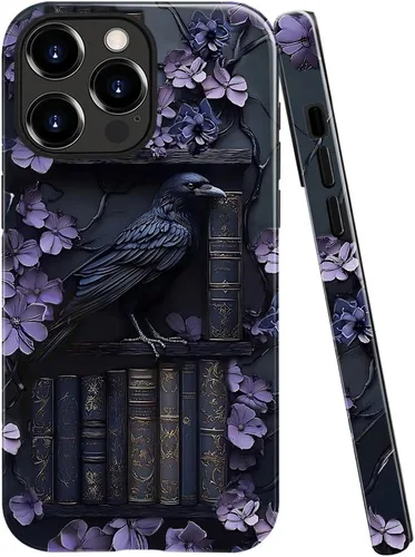 Vista 18 de Funda TnXee Compatible con iPhone 11, Funda Híbrida de 2 Capas de Prevención de Caídas con Arte Floral Colorido para Niñas y Niños